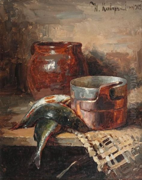 Still Life Oil Painting by Iulii Iul'evich (Julius) Klever