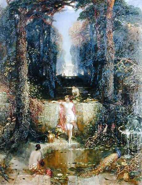 The Bathers Oil Painting by Alfred Woolmer