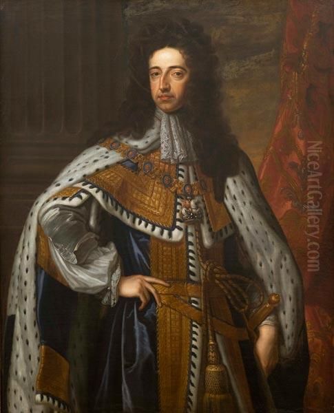 Ritratto Di William Iii Re Di Inghilterra, Principe Di Orange Oil Painting by Sir Godfrey Kneller