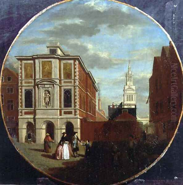 Christ's Hospital, 1748 Oil Painting by Samuel Wale