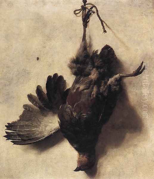 Dead Partridge Oil Painting by Jan Baptist Weenix