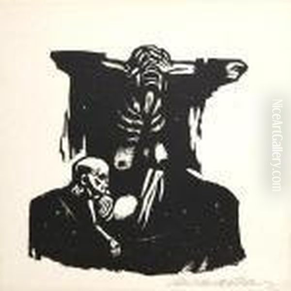 Hunger Oil Painting by Kathe Kollwitz