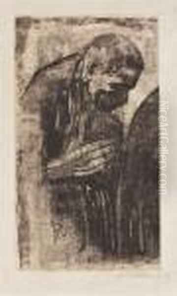 Der Trauernde Oil Painting by Kathe Kollwitz