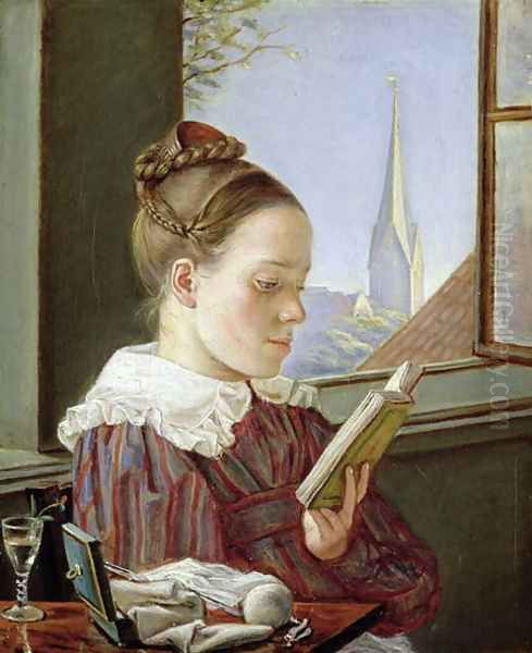 Minna Wasmann, the sister of the artist (1811-36), 1822 Oil Painting by Friedrich Wasmann