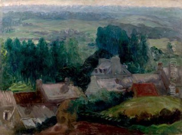 Le Village Oil Painting by Constantin Kousnetzoff