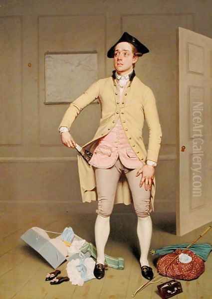 Samuel Thomas Russell in Samuel Footes The Mayor of Garratt, c.1810-11 Oil Painting by Samuel de Wilde