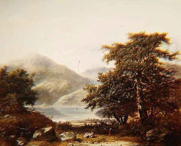 Loch Awe Oil Painting by James Charles Ward