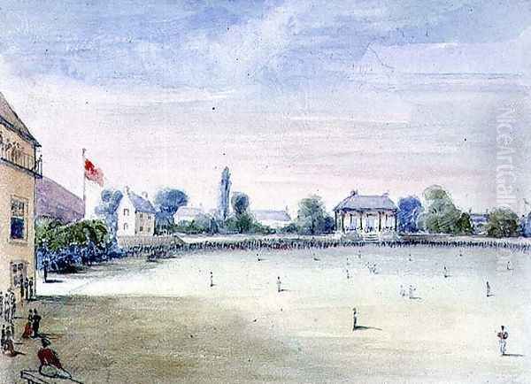 Lord's Cricket Ground, 1851 Oil Painting by Nicholas (Felix) Wanostrocht