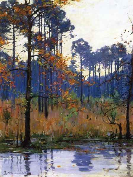 Winter in Southern Louisiana Oil Painting by Ellsworth Woodward