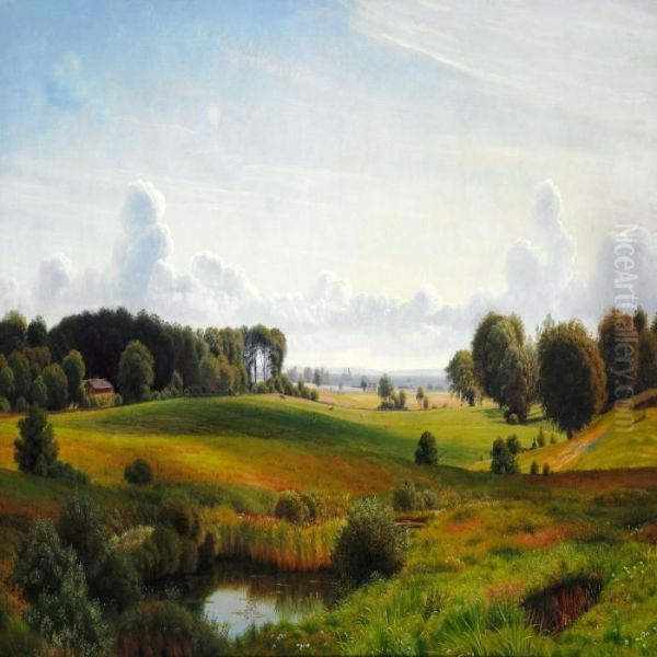 View Of Eremitagesletten Oil Painting by Vilhelm Peter C. Kyhn