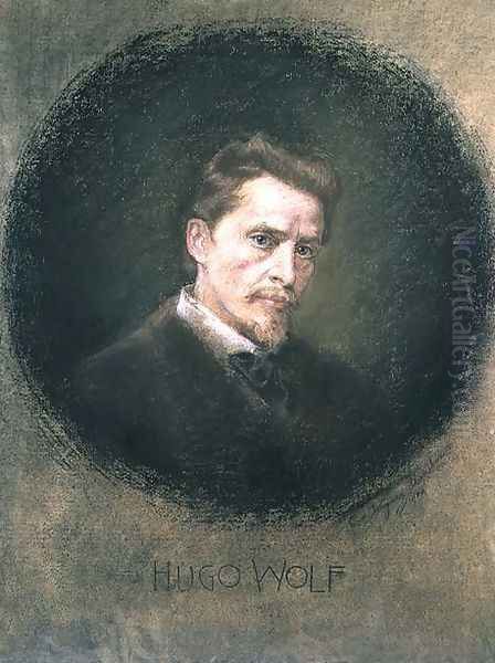 Hugo Wolf (1860-1903), 1902 Oil Painting by Clementine Wagner