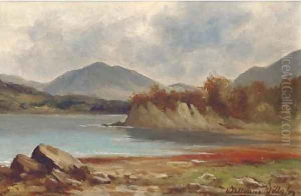 A lakeland landscape; and Another similar Oil Painting by James William Wells