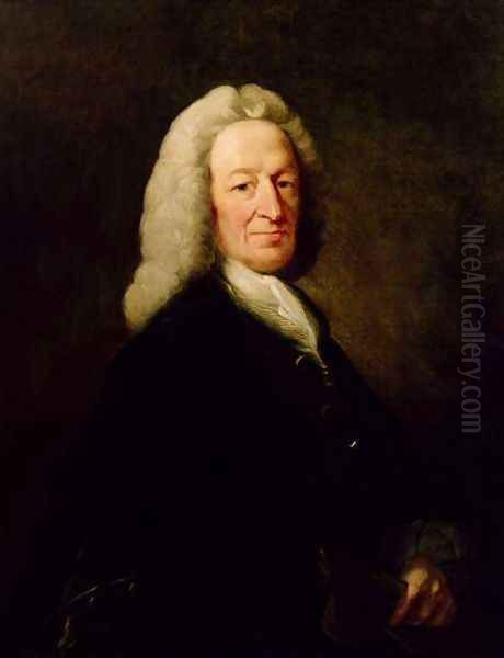 Portrait of Judge Richard Wilson Oil Painting by Benjamin Wilson