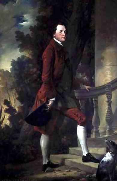 Portrait of Charles, 9th Viscount Irwin Oil Painting by Benjamin Wilson