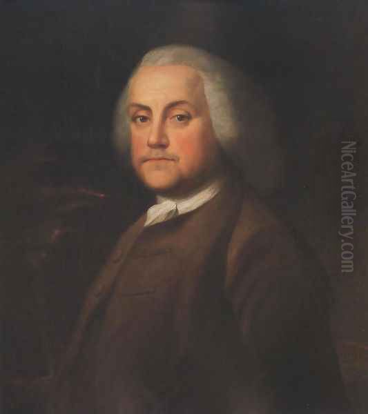 Benjamin Franklin 1759 Oil Painting by Benjamin Wilson