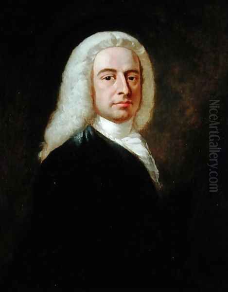 Portrait of Judge Christopher Robinson Oil Painting by Benjamin Wilson