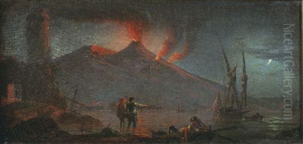 (marseille ? - Berlin Apres 1784) Oil Painting by Charles Francois Lacroix de Marseille