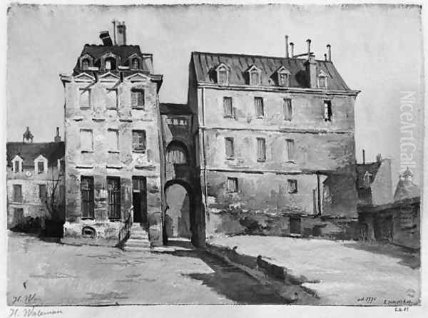 View of the Maternite Port-Royal, the entrance vault, 1905 Oil Painting by Herminie Waterneau