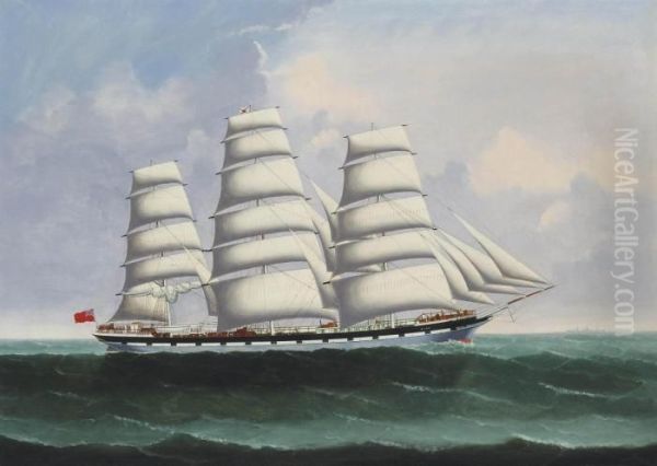 The Coolie Ship 
Avon 
 Under Full Sail Oil Painting by Lai Fong