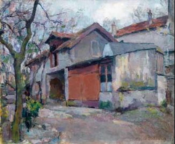 Paesaggio Campestre Oil Painting by Arnold Borisovic Lakowskij