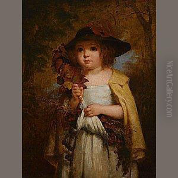 The Autumn Leaves Oil Painting by George Cochran Lambdin