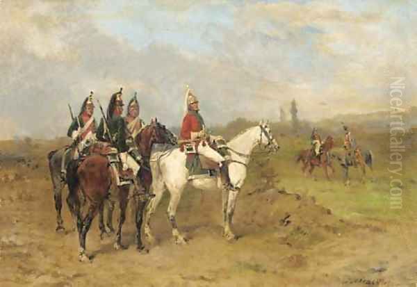 The reconnaissance Oil Painting by James Alexander Walker