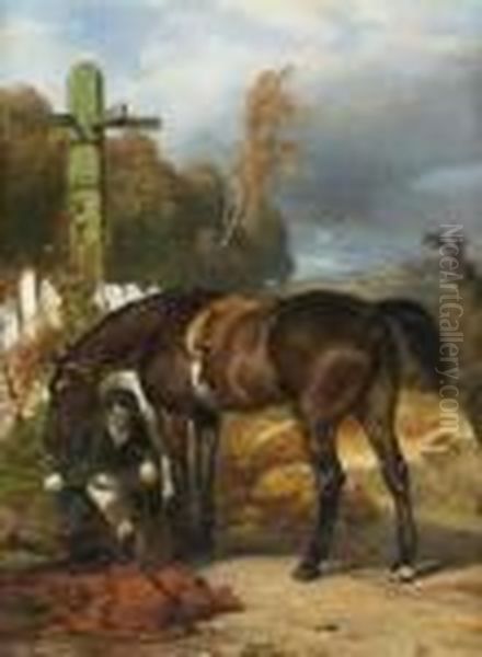 Champain, Le Cheval Du Prince Anatole Demidoff Oil Painting by Eugene Louis Lami