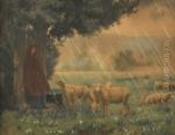 Pastoral Scene Oil Painting by Georges Laugee