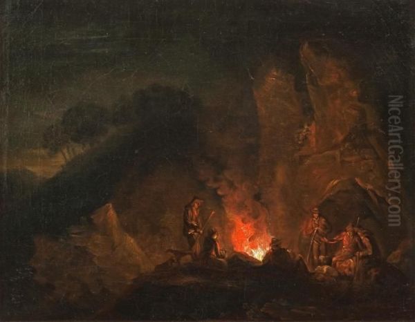 By The Campfire Oil Painting by Alexander Laureus