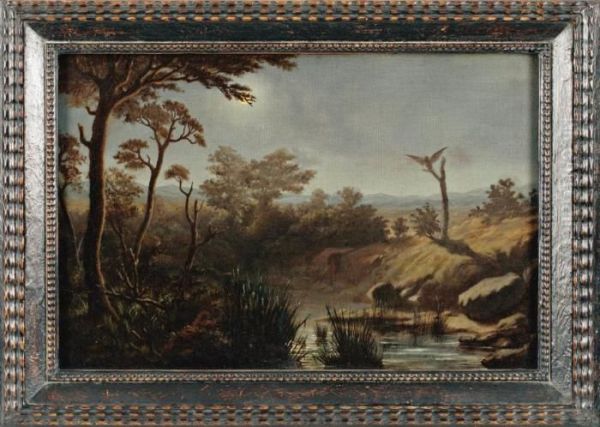 Le Hibou Au Crepuscule Oil Painting by Eugene Antoine Samuel Lavieille