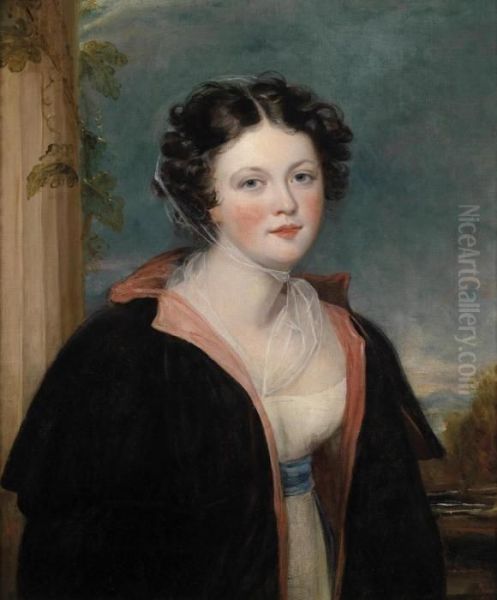 Portrait Of A Young Lady Oil Painting by Sir Thomas Lawrence