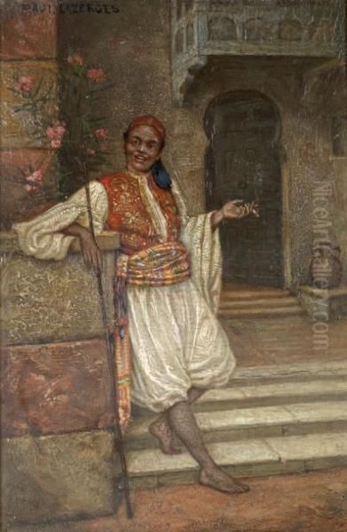 Sayyes En Tenue De Ceremonie Oil Painting by Jean Baptiste Paul Lazerges