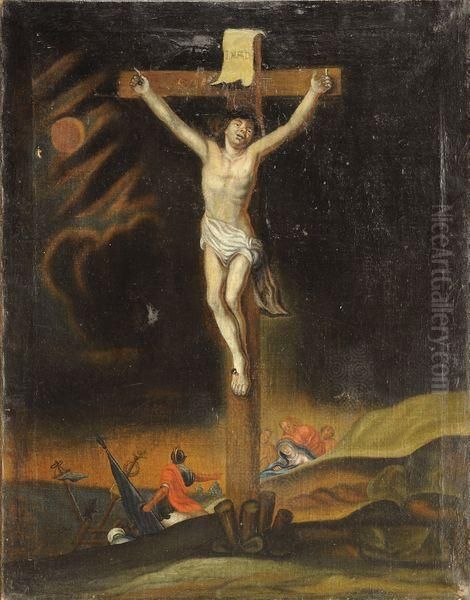 La Crucifixion Oil Painting by Charles Lebrun