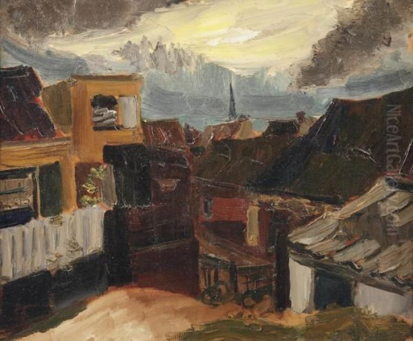 A View Of Zandvoort Oil Painting by Henri Le Fauconnier