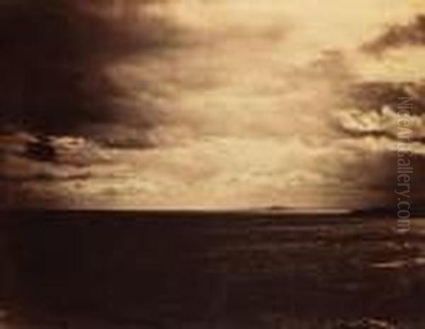 Ciel Charge. Mer Mediterranee No. 16 Oil Painting by Gustave Le Gray