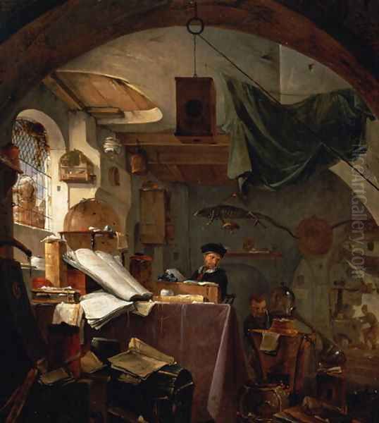 The Alchemist Oil Painting by Thomas Wyck