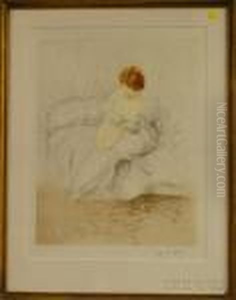 Le Boudoir Oil Painting by Henri Hirne,dit Le Riche