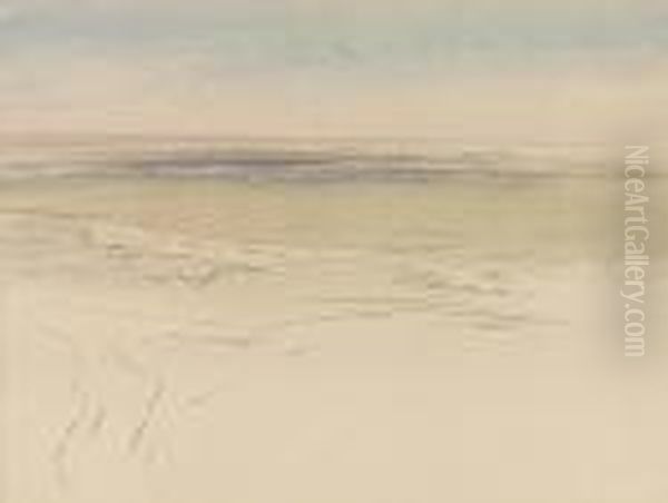 The Plain Of Damascus Oil Painting by Edward Lear