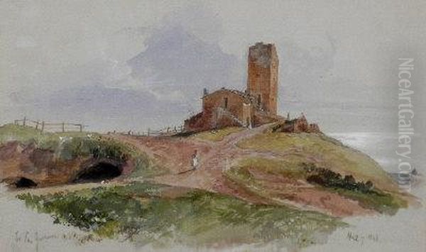 Torre San Giovanni Oil Painting by Edward Lear