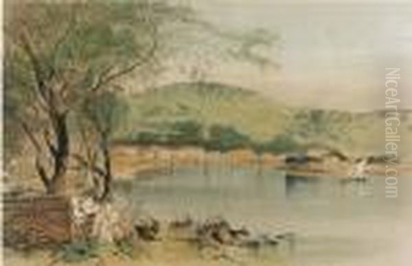 Views In The Seven Ionian Islands Oil Painting by Edward Lear