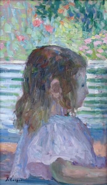 Petite Tete De Profil Oil Painting by Henri Lebasque