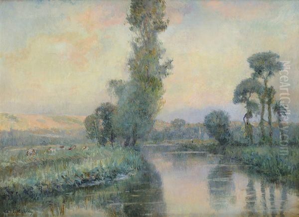 Paysage Oil Painting by Albert Lebourg