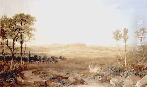 View of Athens Oil Painting by Hugh William Williams