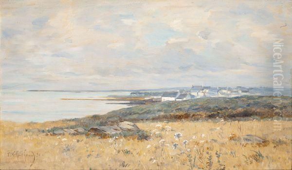 Village En Bord De Mer Oil Painting by Fernand Marie Eugene Legout-Gerard