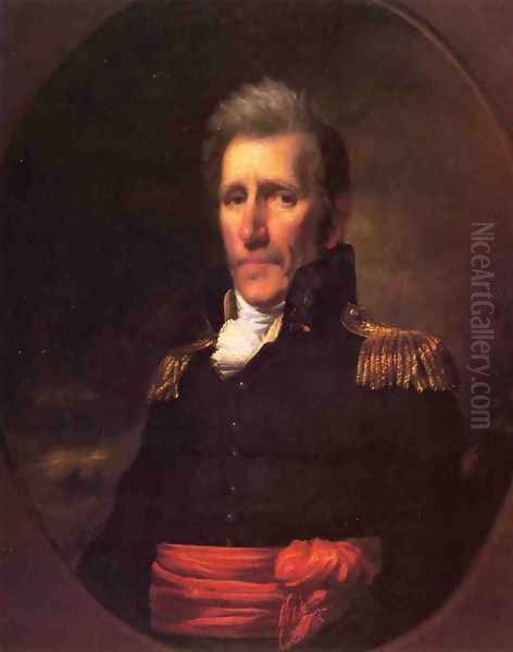 Major General Andrew Jackson Oil Painting by Samuel Lovett Waldo