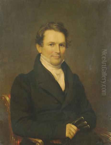 Edward Kellogg Oil Painting by Samuel Lovett Waldo