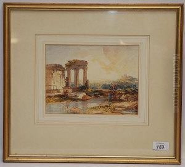 Italian Landscape Oil Painting by William Leighton Leitch