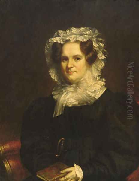 Mrs. Edward Kellogg Oil Painting by Samuel Lovett Waldo