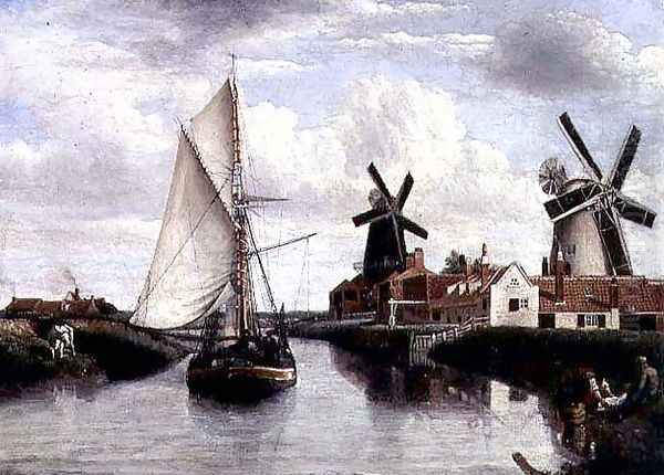 Stoneferry, Hull, 1833 Oil Painting by John Ward