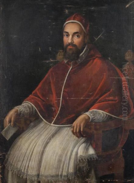 Ritratto Di Papa Urbano Viii Oil Painting by Ottavio Leoni